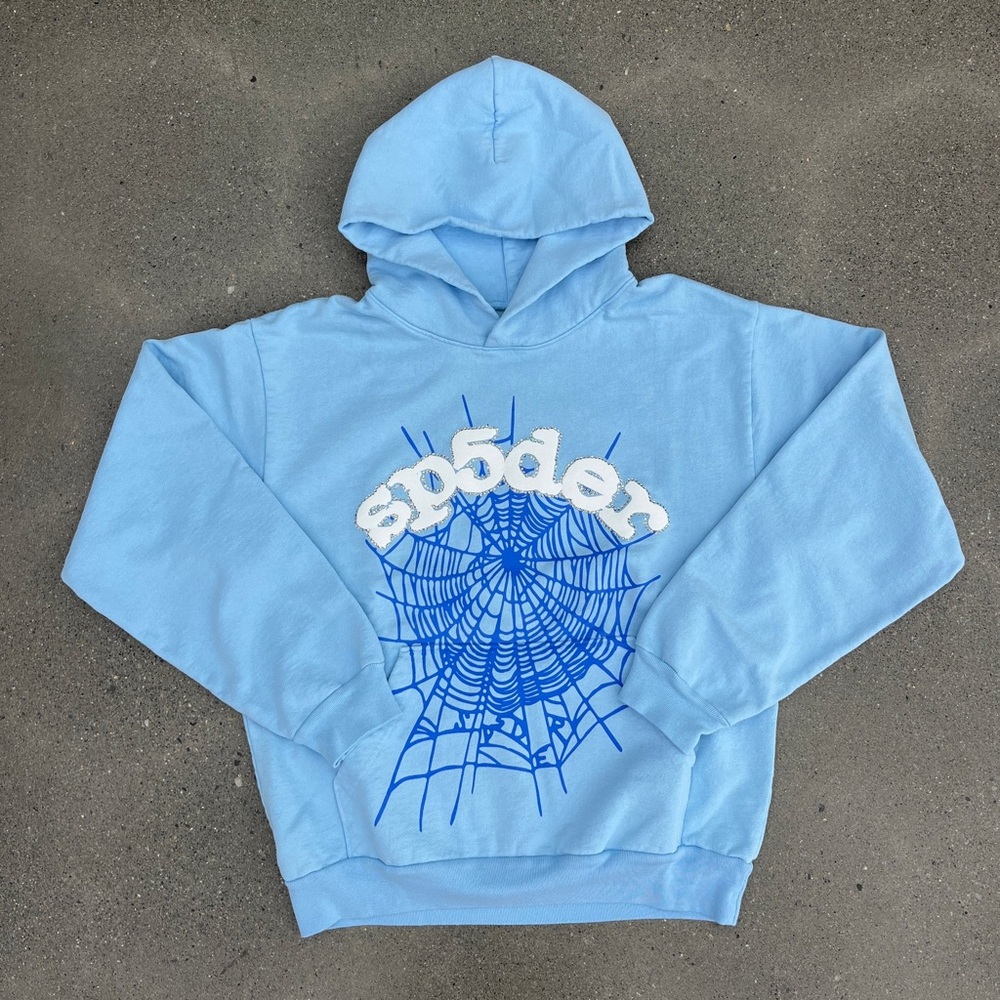 Blue Spider Graphic Hoodie